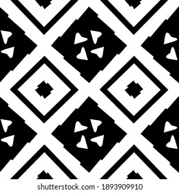  Textura en blanco y negro. Resumen de un patrón geométrico sin fisuras. 