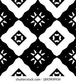  Black and white texture. Abstract seamless geometric pattern. 