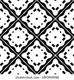  Schwarz-Weiß-Textur. Abstraktes, nahtloses geometrisches Muster. 