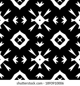  Black and white texture. Abstract seamless geometric pattern. 