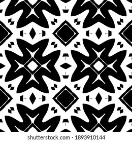  Textura en blanco y negro. Resumen de un patrón geométrico sin fisuras. 