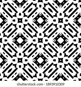  Black and white texture. Abstract seamless geometric pattern. 