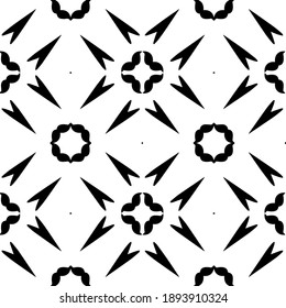  Black and white texture. Abstract seamless geometric pattern. 
