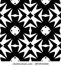  Black and white texture. Abstract seamless geometric pattern. 