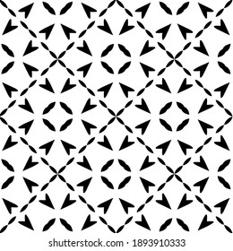 Black and white texture. Abstract seamless geometric pattern. 