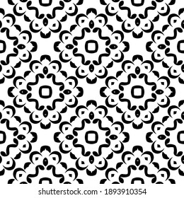  Black and white texture. Abstract seamless geometric pattern. 