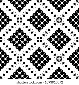  Black and white texture. Abstract seamless geometric pattern. 