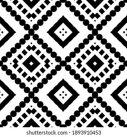  Textura en blanco y negro. Resumen de un patrón geométrico sin fisuras. 