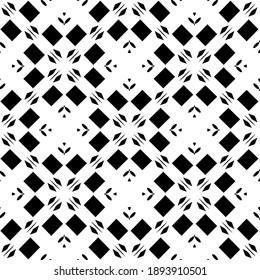  Black and white texture. Abstract seamless geometric pattern. 
