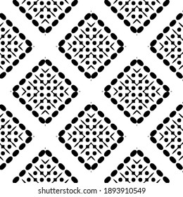  Black and white texture. Abstract seamless geometric pattern. 