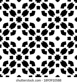  Black and white texture. Abstract seamless geometric pattern. 