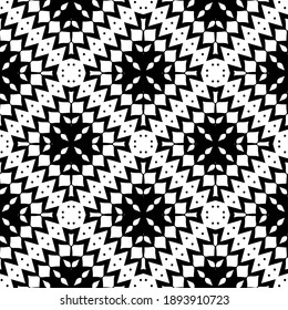  Textura en blanco y negro. Resumen de un patrón geométrico sin fisuras. 