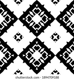 Black and white texture. Abstract seamless geometric pattern.
