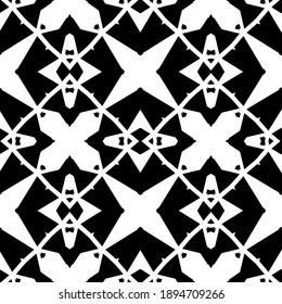 Textura en blanco y negro. Resumen de un patrón geométrico sin fisuras.

