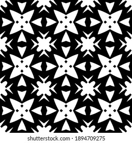 Textura en blanco y negro. Resumen de un patrón geométrico sin fisuras.
