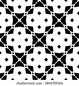 Black and white texture. Abstract seamless geometric pattern.
