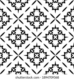 Textura en blanco y negro. Resumen de un patrón geométrico sin fisuras.
