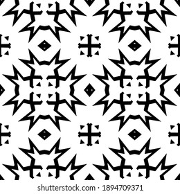 Textura en blanco y negro. Resumen de un patrón geométrico sin fisuras.
