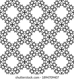 Black and white texture. Abstract seamless geometric pattern.
