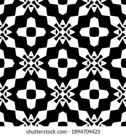 Textura en blanco y negro. Resumen de un patrón geométrico sin fisuras.
