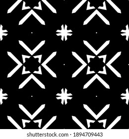 Textura en blanco y negro. Resumen de un patrón geométrico sin fisuras.
