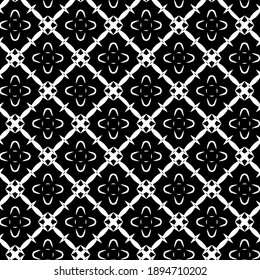 Black and white texture. Abstract seamless geometric pattern.
