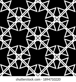 Textura en blanco y negro. Resumen de un patrón geométrico sin fisuras.
