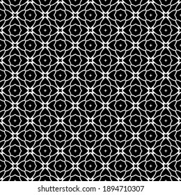 Black and white texture. Abstract seamless geometric pattern.

