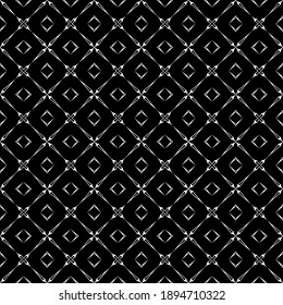 Black and white texture. Abstract seamless geometric pattern.
