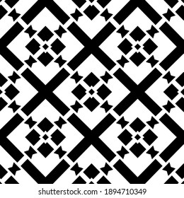 Textura en blanco y negro. Resumen de un patrón geométrico sin fisuras.

