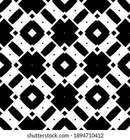 Black and white texture. Abstract seamless geometric pattern.
