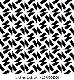 Textura en blanco y negro. Resumen de un patrón geométrico sin fisuras.