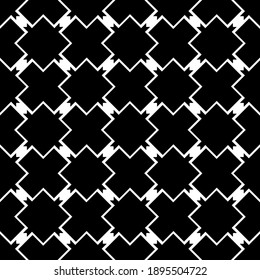 Textura en blanco y negro. Resumen de un patrón geométrico sin fisuras.
