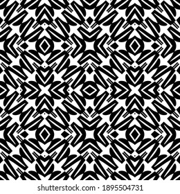 Textura en blanco y negro. Resumen de un patrón geométrico sin fisuras.