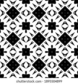 Textura en blanco y negro. Resumen de un patrón geométrico sin fisuras.