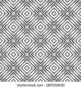 Black and white texture. Abstract seamless geometric pattern.
