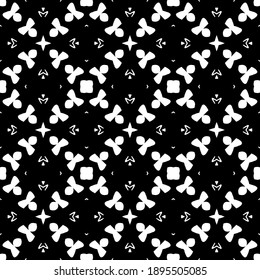 Schwarz-Weiß-Textur. Abstraktes, nahtloses geometrisches Muster.