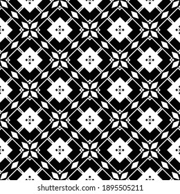 Textura en blanco y negro. Resumen de un patrón geométrico sin fisuras.