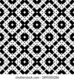 Schwarz-Weiß-Textur. Abstraktes, nahtloses geometrisches Muster.