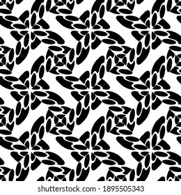 Textura en blanco y negro. Resumen de un patrón geométrico sin fisuras.