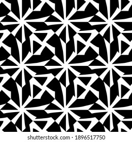 Textura en blanco y negro. Resumen de un patrón geométrico sin fisuras.