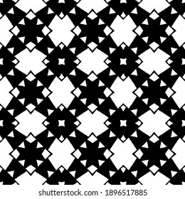 Schwarz-Weiß-Textur. Abstraktes, nahtloses geometrisches Muster.