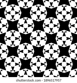 Schwarz-Weiß-Textur. Abstraktes, nahtloses geometrisches Muster.