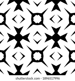 Textura en blanco y negro. Resumen de un patrón geométrico sin fisuras.
