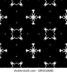 Black and white texture. Abstract seamless geometric pattern.
