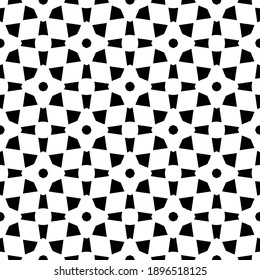 Black and white texture. Abstract seamless geometric pattern.