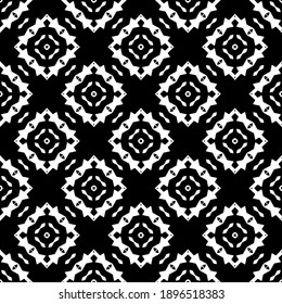 Textura en blanco y negro. Resumen de un patrón geométrico sin fisuras.