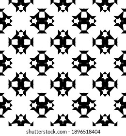 Textura en blanco y negro. Resumen de un patrón geométrico sin fisuras.