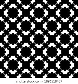 Black and white texture. Abstract seamless geometric pattern.