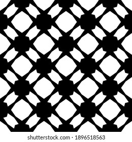 Black and white texture. Abstract seamless geometric pattern.